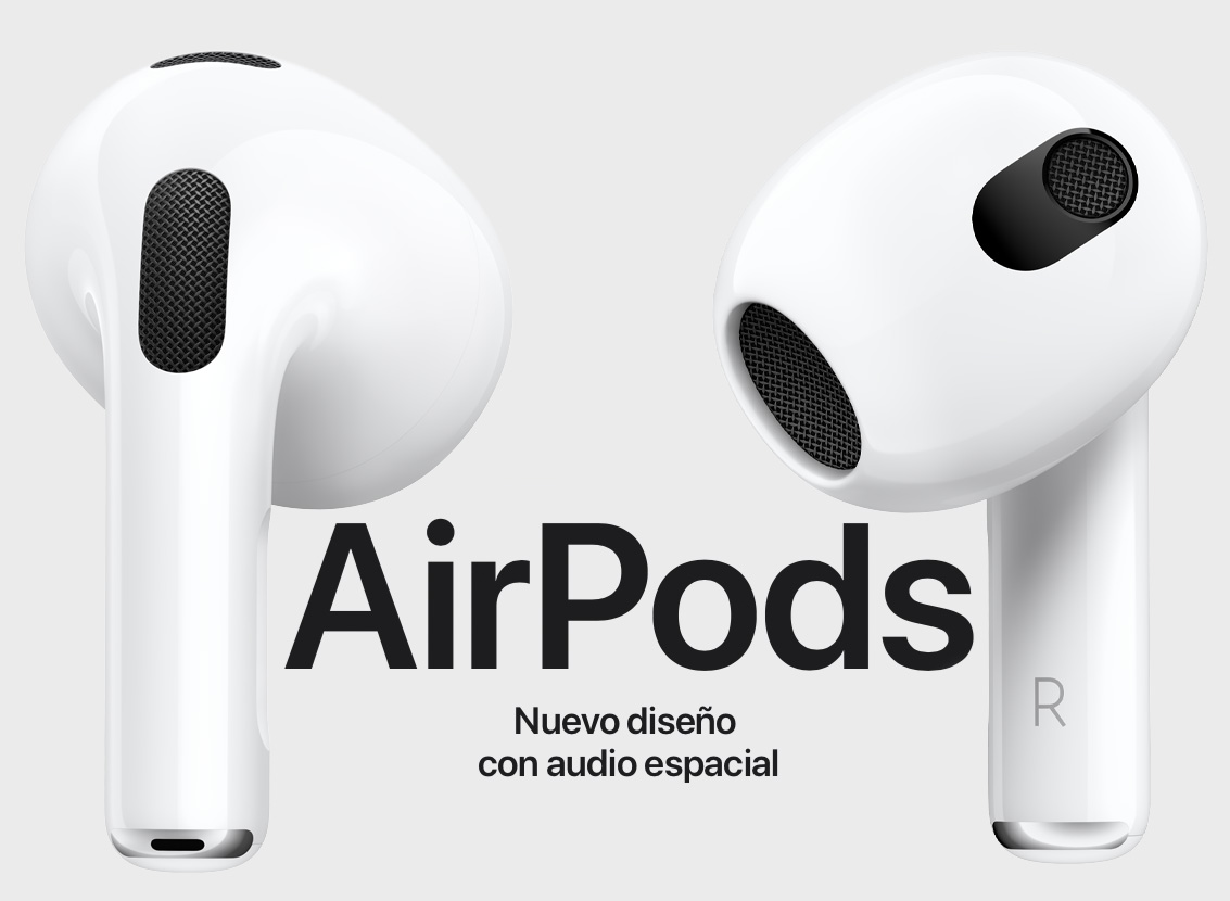 AirPods (3ª generación) con estuche de carga inalámbrica